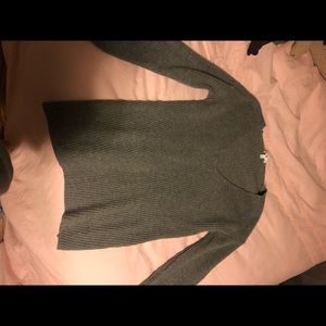 BP Gray V-Neck Sweater